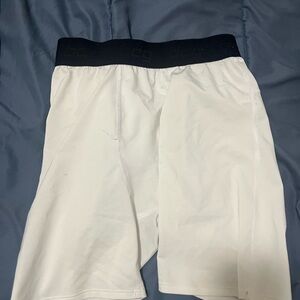 BCG Unisex White Spandex Shorts Size M